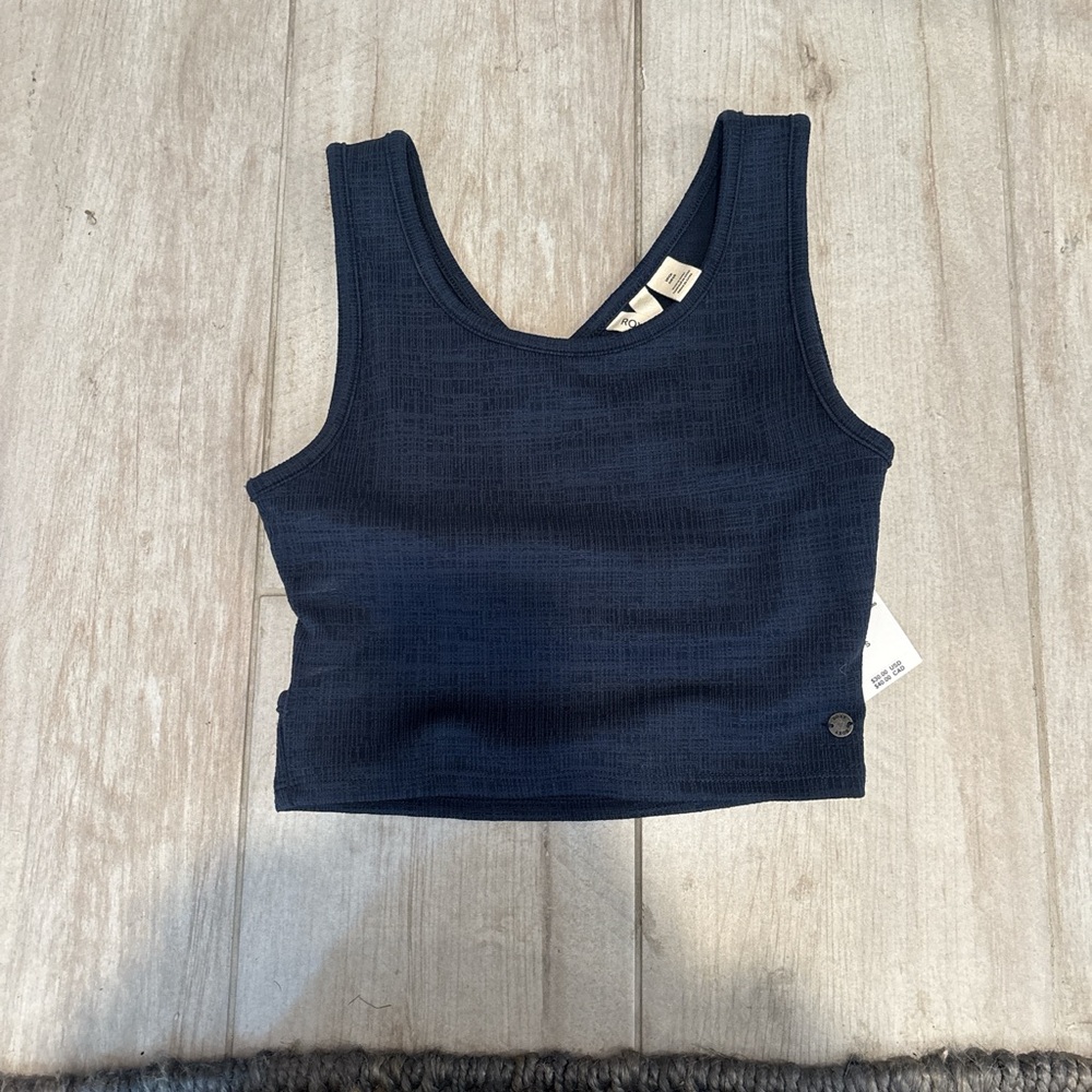 Roxy Navy Good Keepsake Crop Top